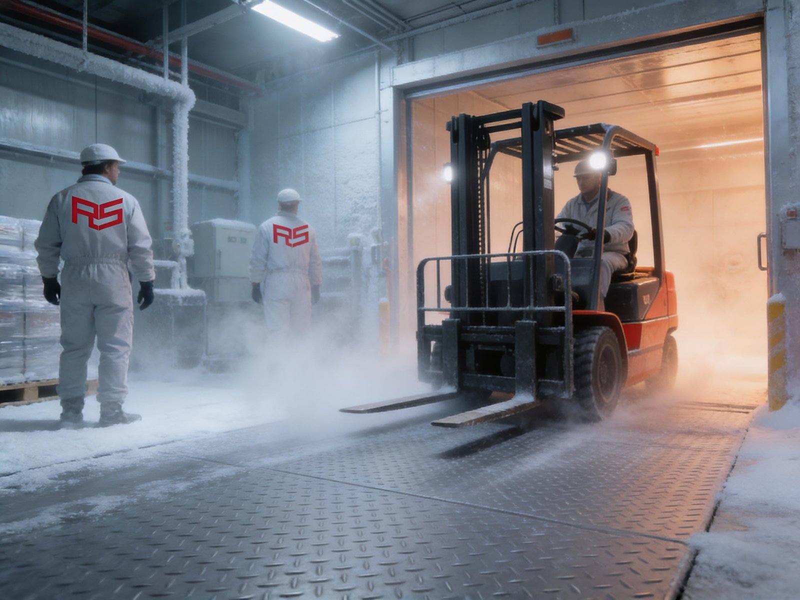 Protección de pisos de concreto en cámaras de congelación frente al choque térmico